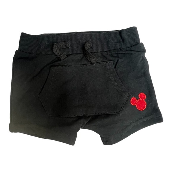 Disney Baby boy Size 3 / 6 Months 3 pc Mickey Mouse Outfit Set short shirt Red - Picture 3 of 9